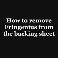 How to remove design from backing sheet