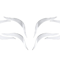 Chrome curved make up stickers